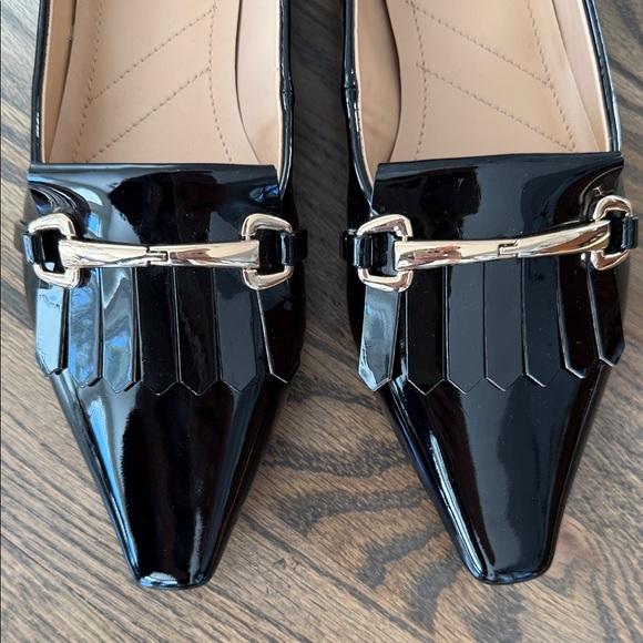 Franco Sarto Black Patent Slip-on Elegant Shoes for Women 7.5M - Picture 6 of 7